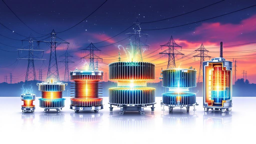 various transformer types identified