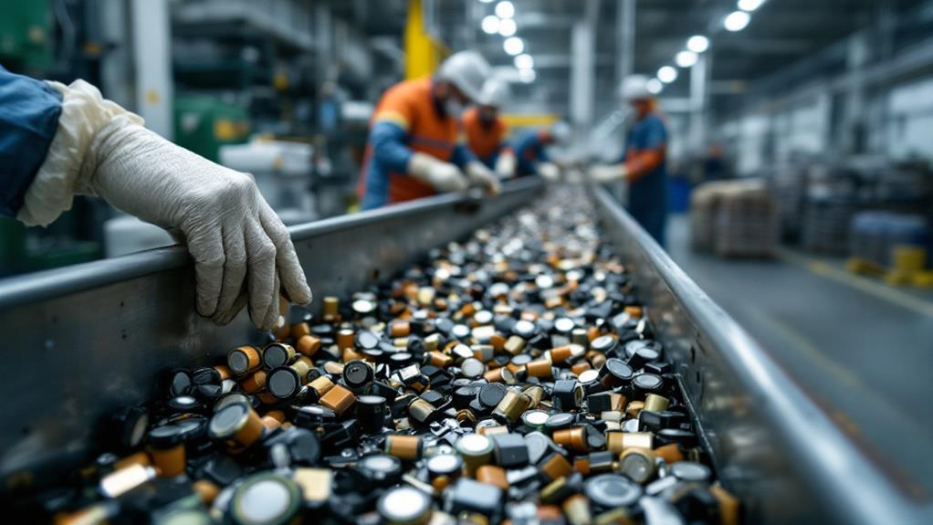 efficient recycling of single use batteries
