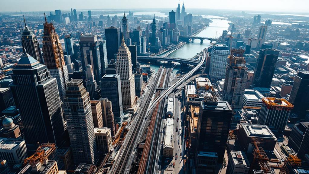 steel supports urban construction