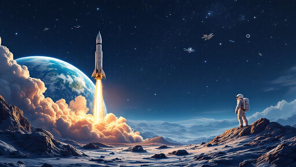 space exploration through rockets