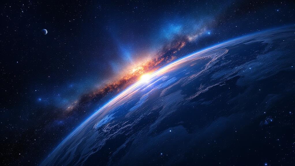 celestial body in vast cosmos
