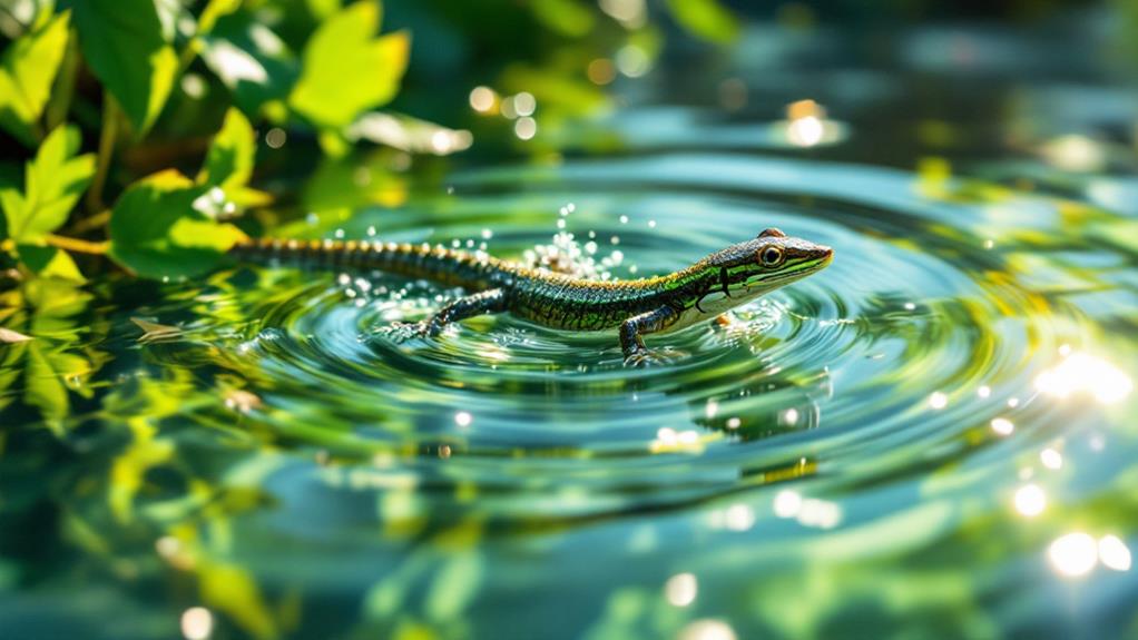 basilisk lizards rapid movement