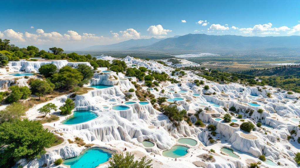 thermal springs travertine terraces