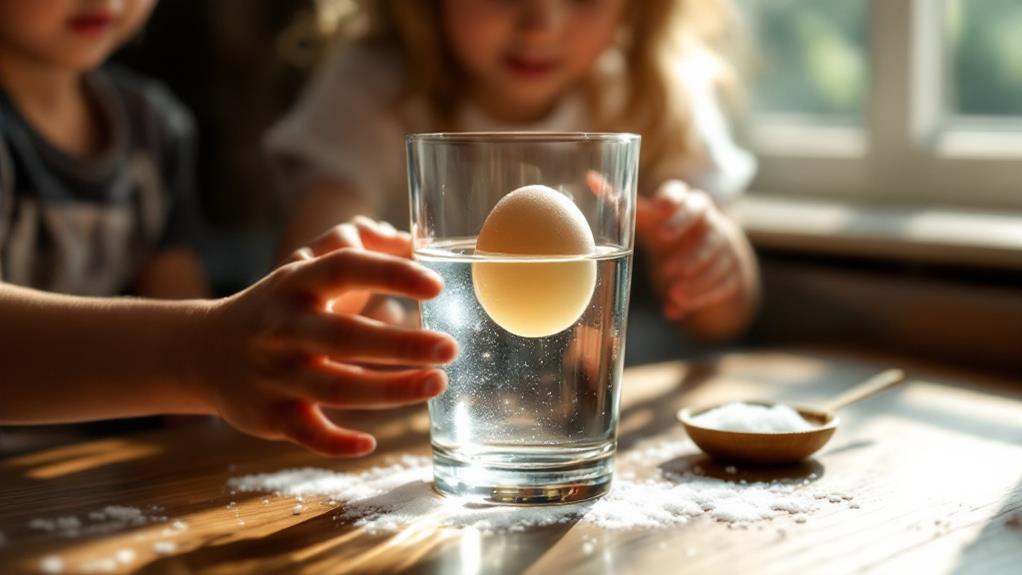 buoyant egg science experiment