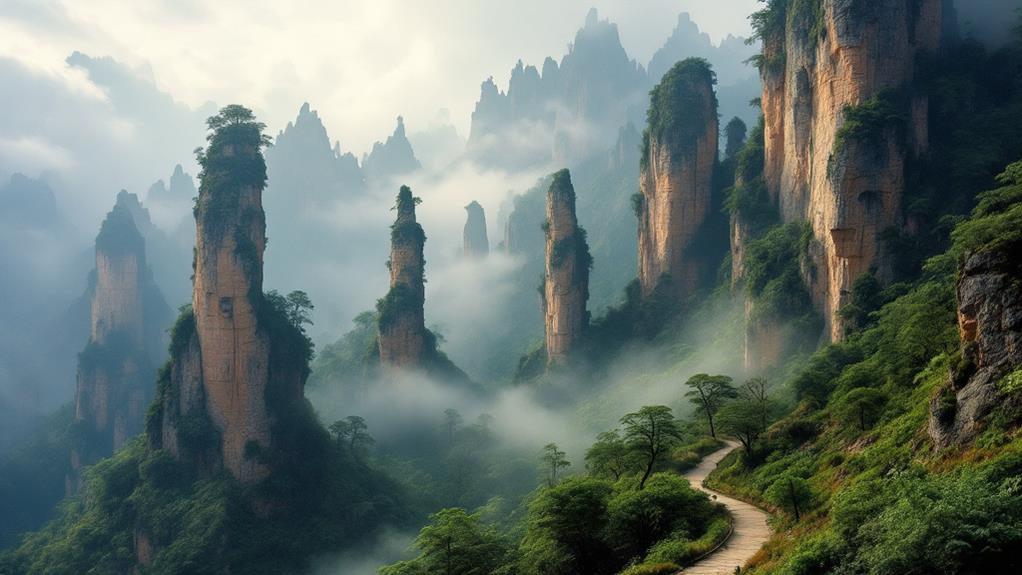 lush mountainous forest national park