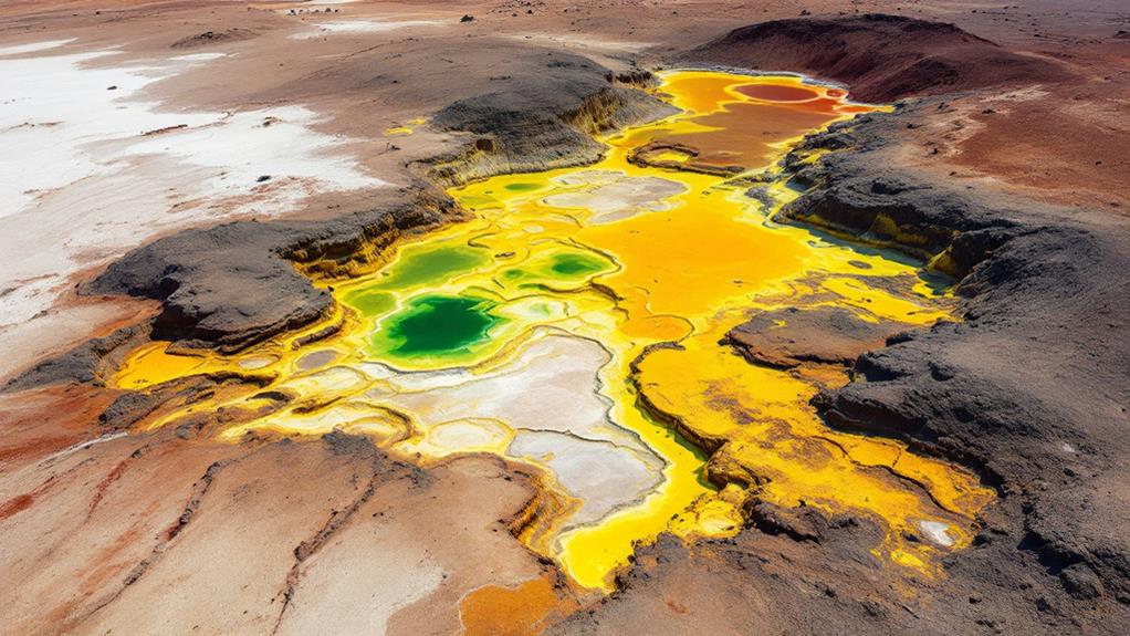 otherworldly volcanic geothermal landscape