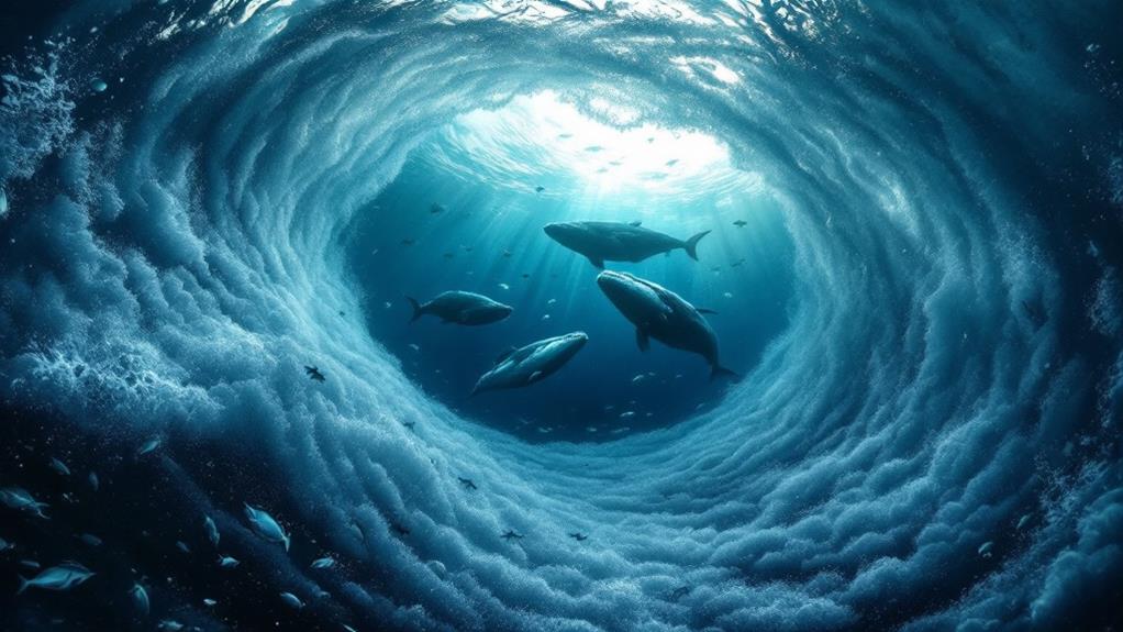 whales bubble net feeding cooperative behavior
