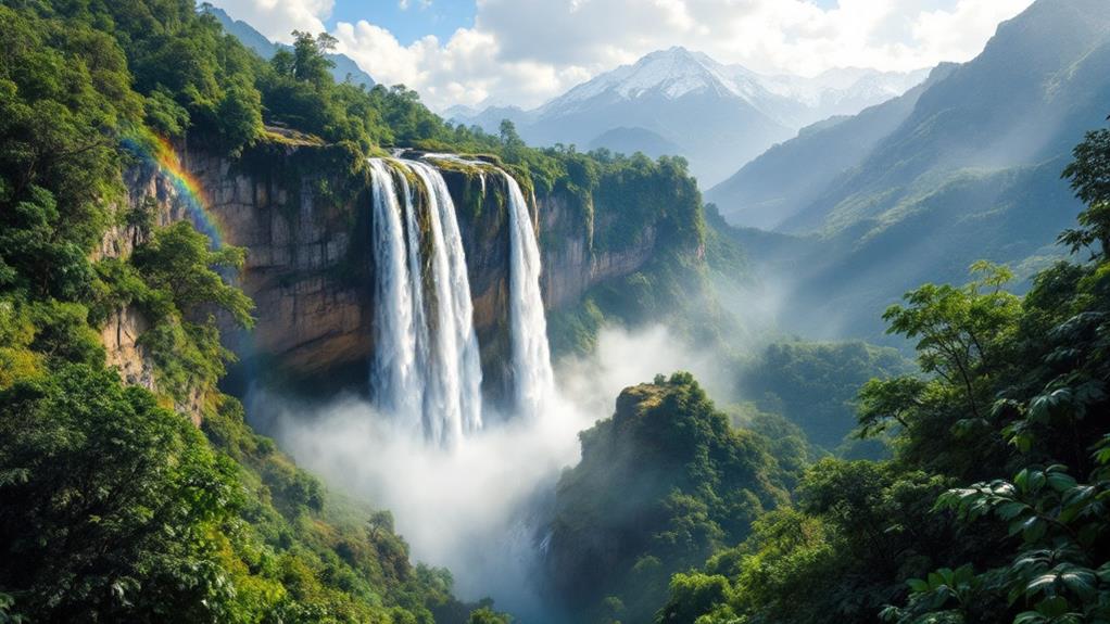 peru s majestic triple waterfall