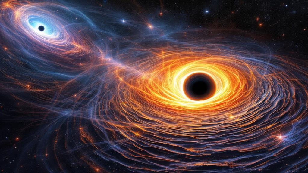 undulant rippling cosmic gravitational vibrations
