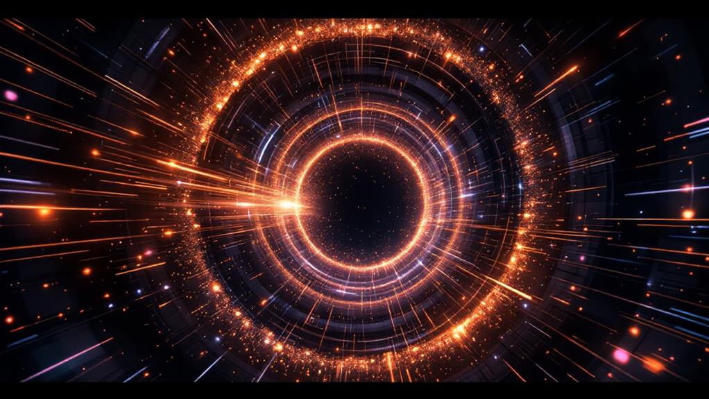 energetic subatomic particle interactions