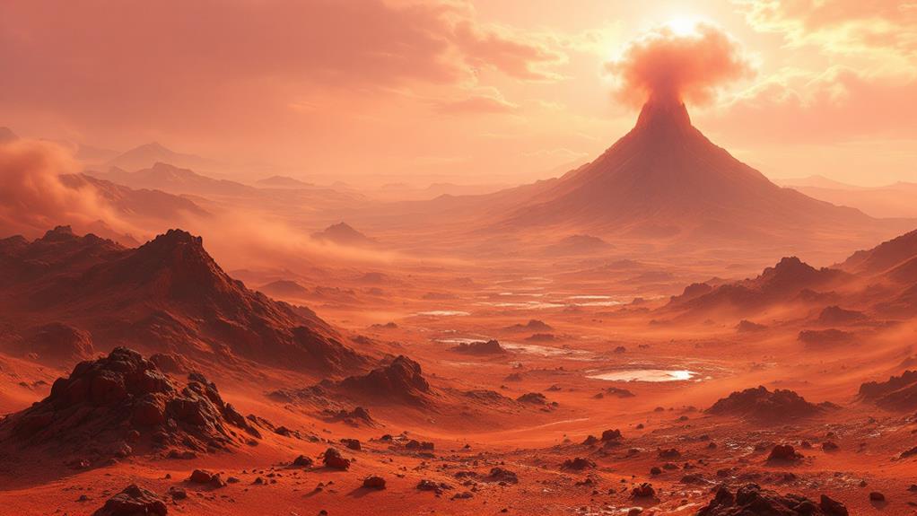 dry thin dusty martian atmosphere