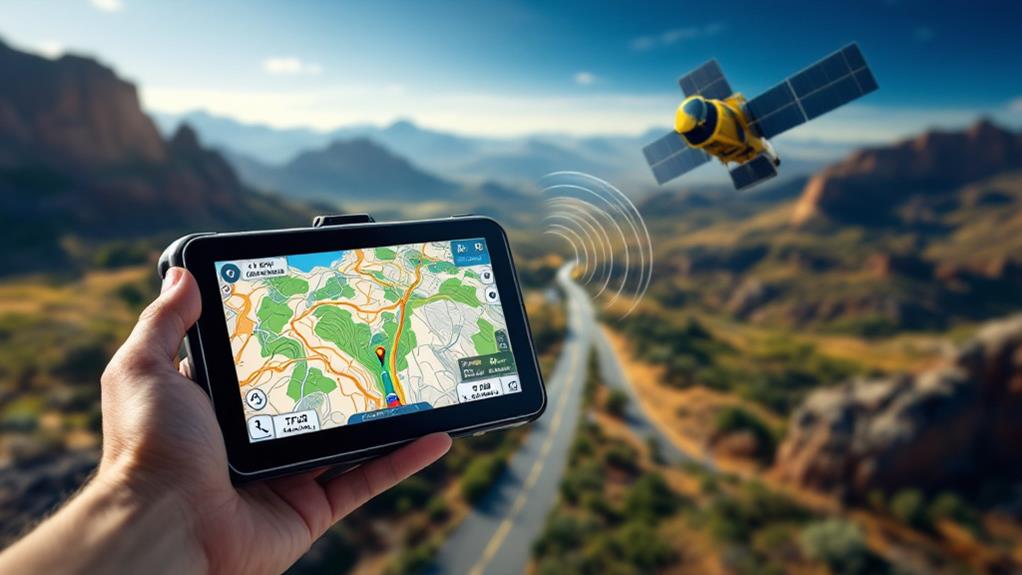 satellite guided location based journey planning