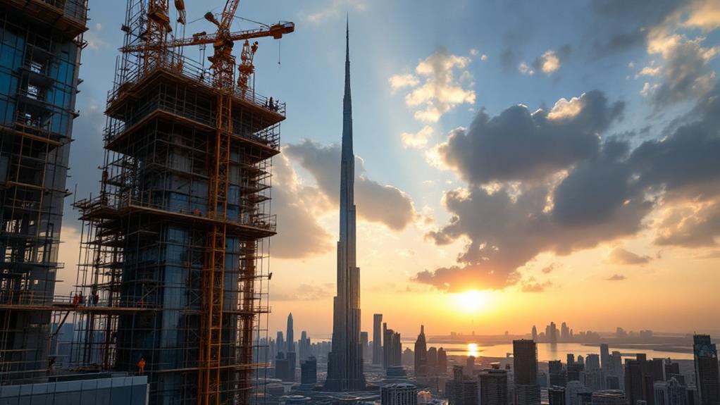 burj khalifa construction process
