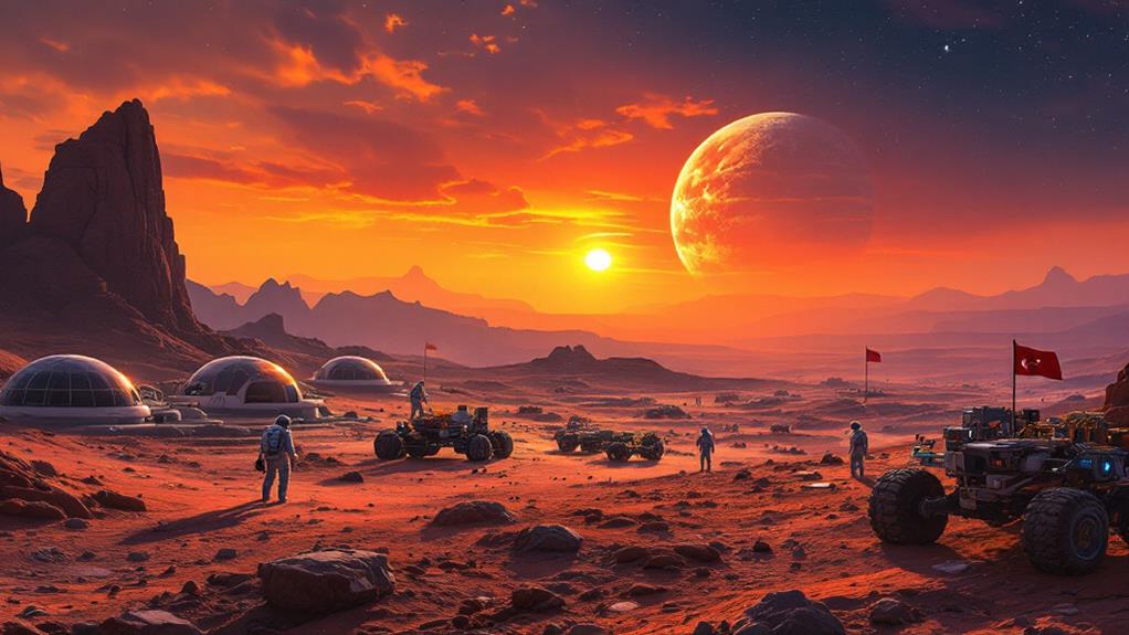 mars colonization timeline outline
