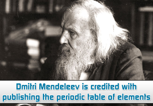 Dmitri-Mendeleev-is-credited-with-publishing-the-periodic-table-of-elements