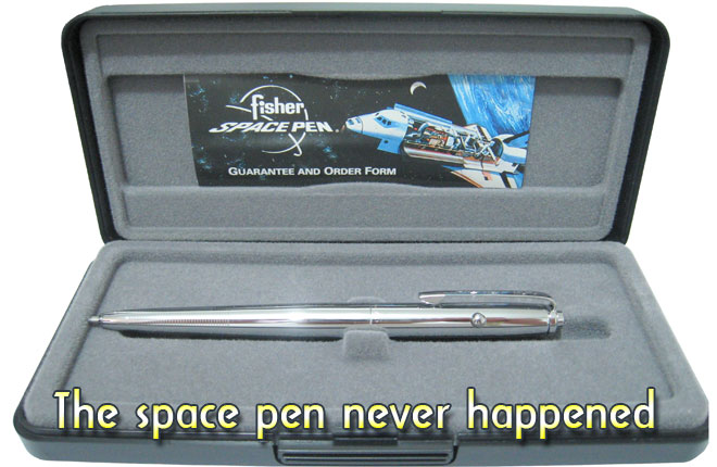 The-space-pen-never-happened