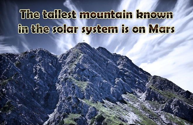 The-tallest-mountain-known-in-the-solar-system-is-on-Mars