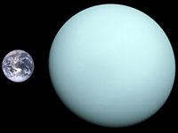 One year in Uranus is equivalent to 84 Earth years.