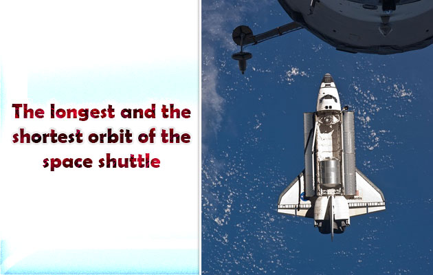 The longest and the shortest orbit of the space shuttle