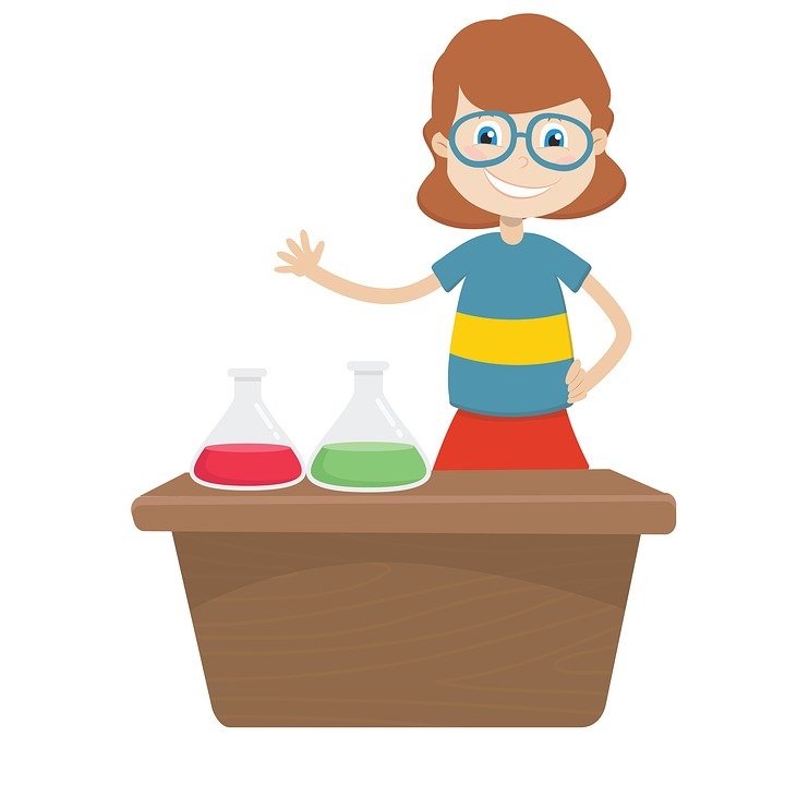 Science experiment illustration
