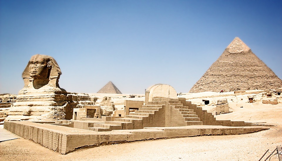 the pyramids of Giza