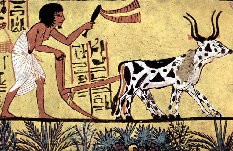 Ancient painting of agriculture
