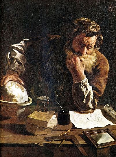 Archimedes Thoughtful by Domenico Fetti