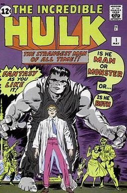 Old comics cover art of The Incredible Hulk