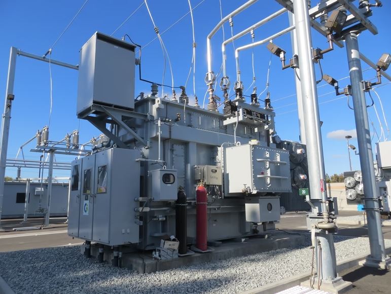 A-white-electric-power-generator