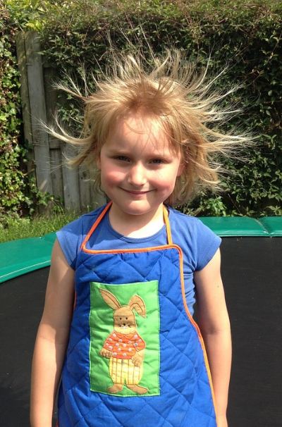 Child-with-hair-standing-up-due-to-static-electricity-present-caused-by-friction.